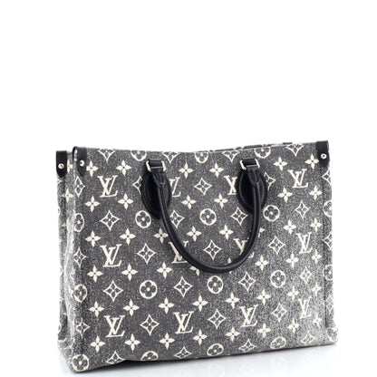 Louis Vuitton OnTheGo Tote Monogram Jacquard Denim MM