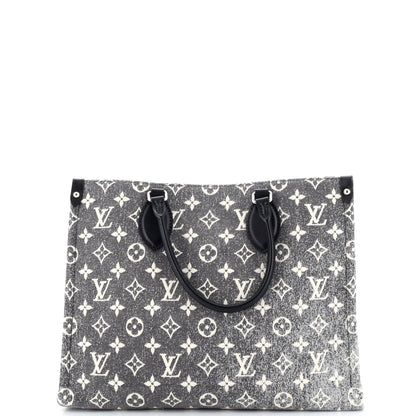 Louis Vuitton OnTheGo Tote Monogram Jacquard Denim MM