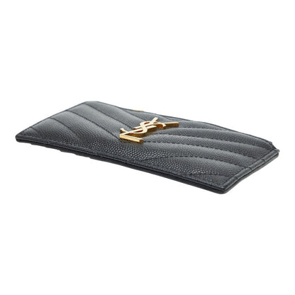Saint Laurent Monogram Matelassé Leather Card Case