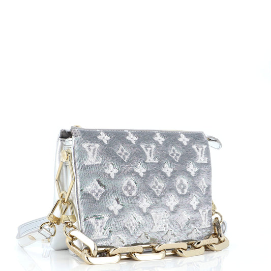 Louis Vuitton Coussin Bag Monogram Sequins and Embossed Lambskin BB