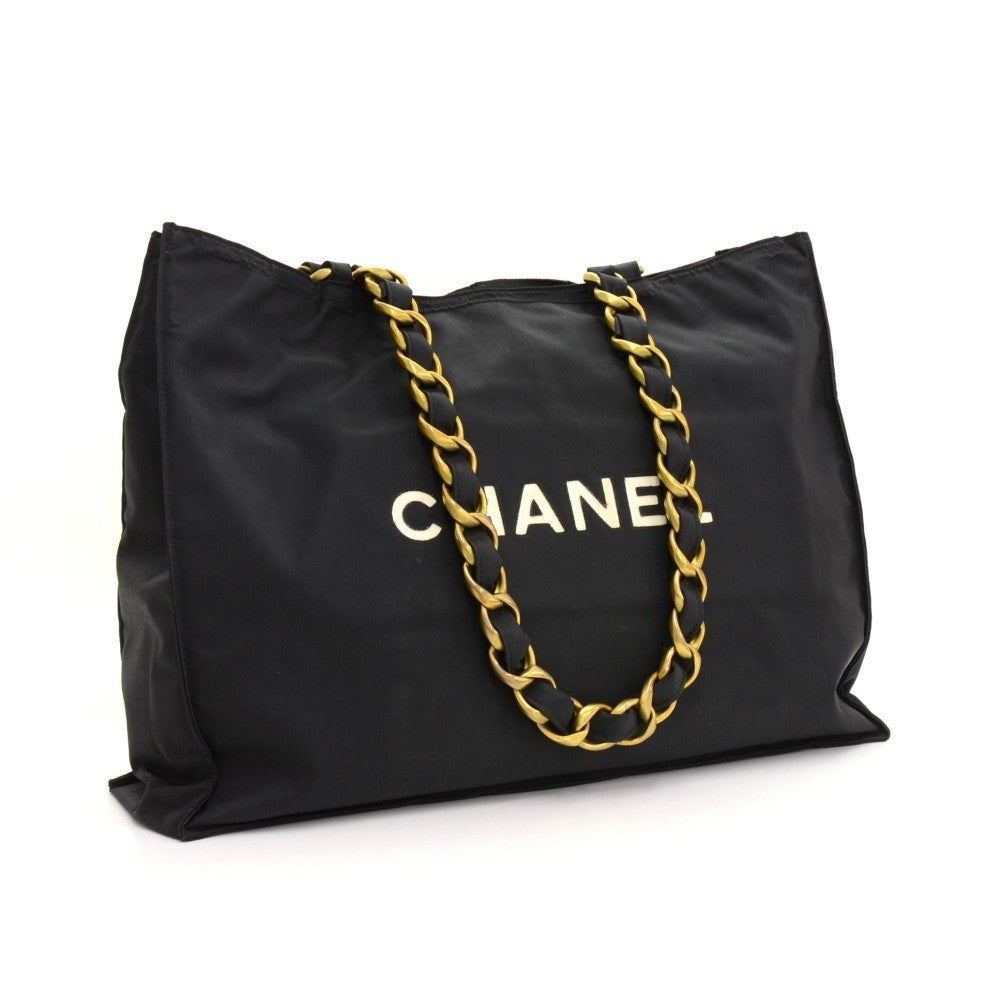 Chanel Jumbo Nylon Shoulder Bag