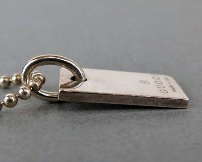 Gucci Sterling Silver 925 Mini Tag Ball Chain Bracelet w/Box - Final Call