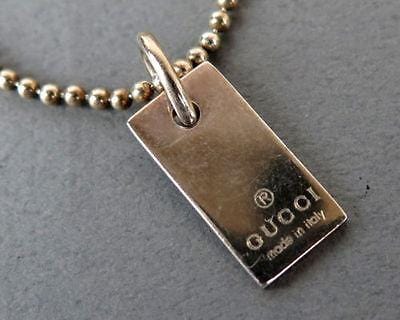 Gucci Sterling Silver 925 Mini Tag Ball Chain Bracelet w/Box - Final Call