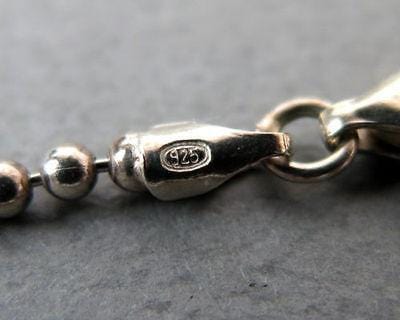 Gucci Sterling Silver 925 Mini Tag Ball Chain Bracelet w/Box - Final Call