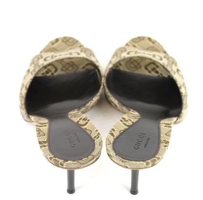 Gucci Sandals Beige Canvas Horsebit - Gucci Women