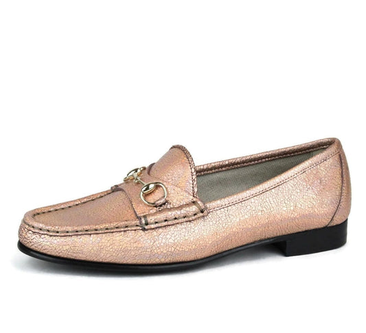 Gucci Salmon Crackled Leather Shoe