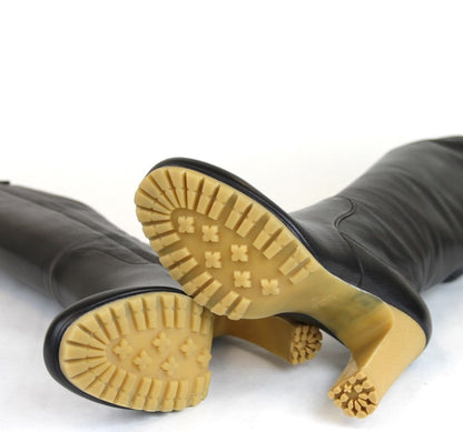 Gucci 323548 Leather Stivale Pelle Luxor Tall Knee Boot IT 37 / US 7 - Last Call