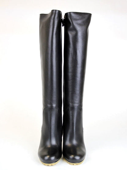 Gucci 323548 Leather Stivale Pelle Luxor Tall Knee Boot IT 37 / US 7 - Last Call
