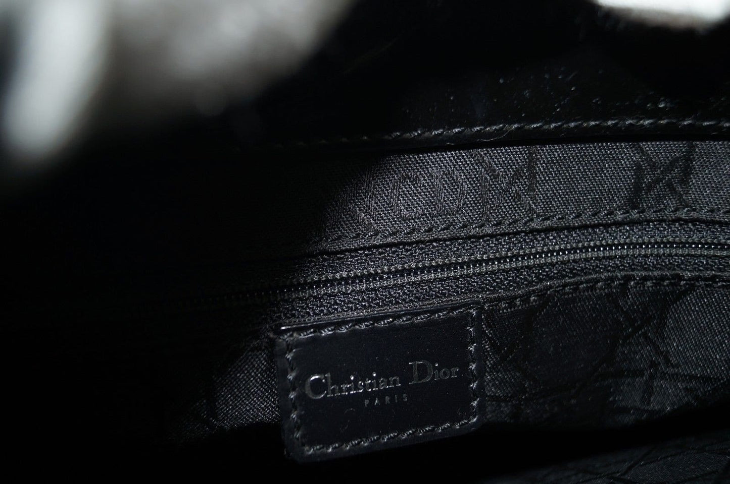 Christian Dior Handbags - Maris Pearl Black Patent Leather Bag