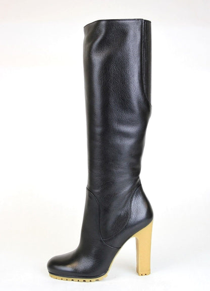 Gucci 323548 Leather Stivale Pelle Luxor Tall Knee Boot IT 37 / US 7 - Last Call