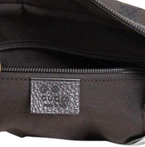 Gucci 282529 Unisex Brown Canvas Shoulder Laptop Bag Tote Handbag - Final Call