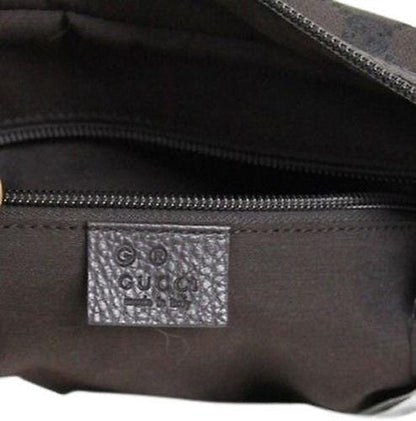 Gucci 282529 Unisex Brown Canvas Shoulder Laptop Bag Tote Handbag - Final Call