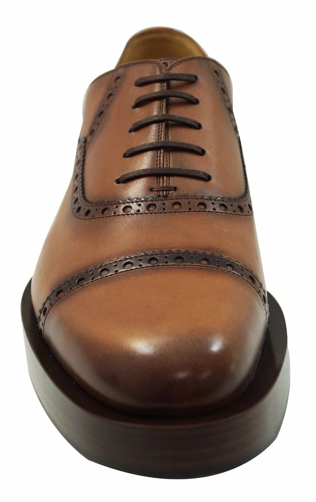 Gucci Mens US 11 Leather Platform Lace-up Oxford Shoes