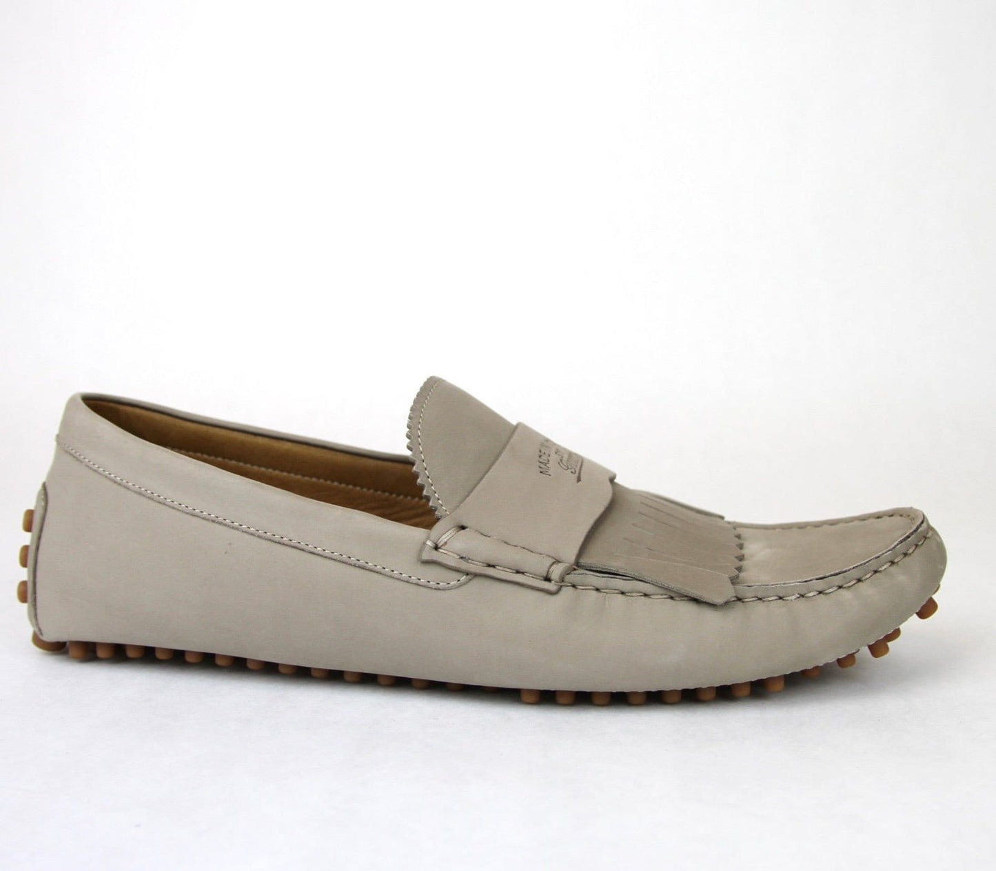 Gucci 337066 Men's Suede Driver Loafers Fringe Moccasins 9.5 G / US 10 - Final Call