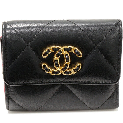 Chanel CHANEL19 Small Flap Wallet Lambskin Wallet