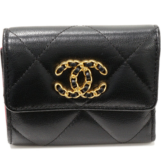 Chanel CHANEL19 Small Flap Wallet Lambskin Wallet