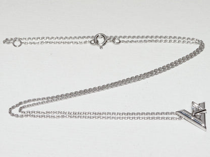 Louis Vuitton K18WG Volt One PM Pendant Necklace Q93806