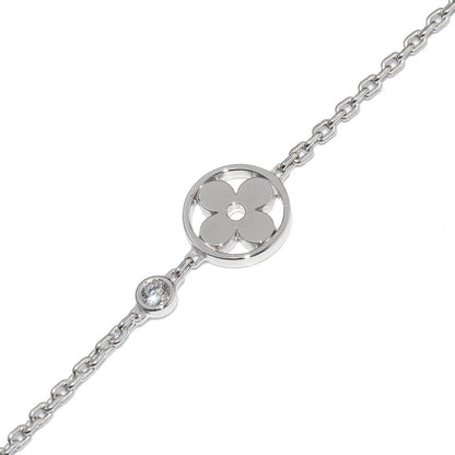 Louis Vuitton 18K White Gold Monogram Idylle Blossom Bracelet Q95243