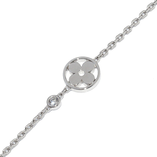 Louis Vuitton 18K White Gold Monogram Idylle Blossom Bracelet Q95243