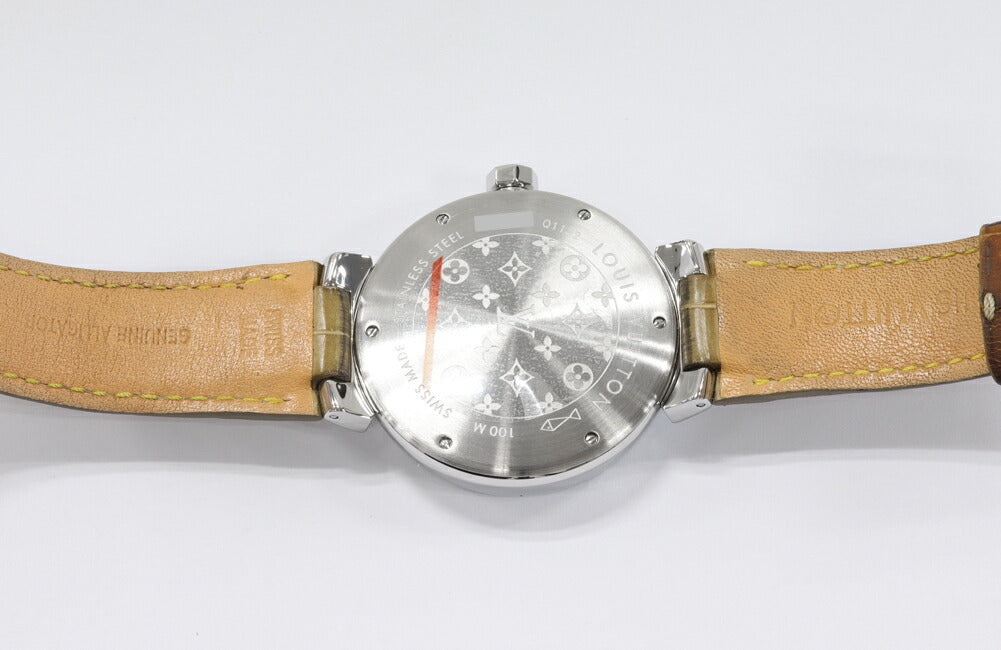 Louis Vuitton Light Brown Dial Tambour GMT Watch Q1132