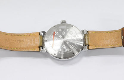 Louis Vuitton Light Brown Dial Tambour GMT Watch Q1132