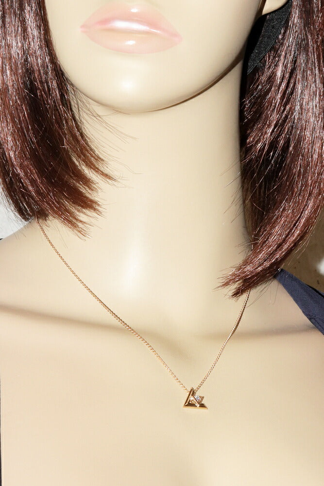 Louis Vuitton 18K Pink Gold Volt One PM Pendant Necklace Q93813