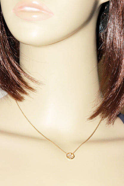 Louis Vuitton 18K Pink Gold Sun Blossom BB Pendant Necklace Q93490