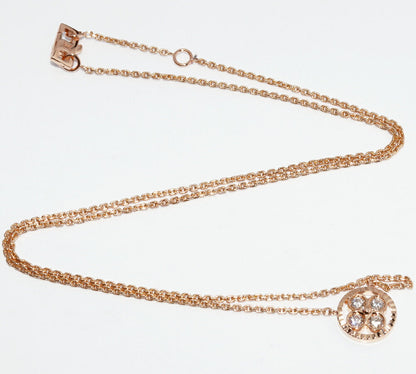 Louis Vuitton 18K Pink Gold Sun Blossom BB Pendant Necklace Q93490