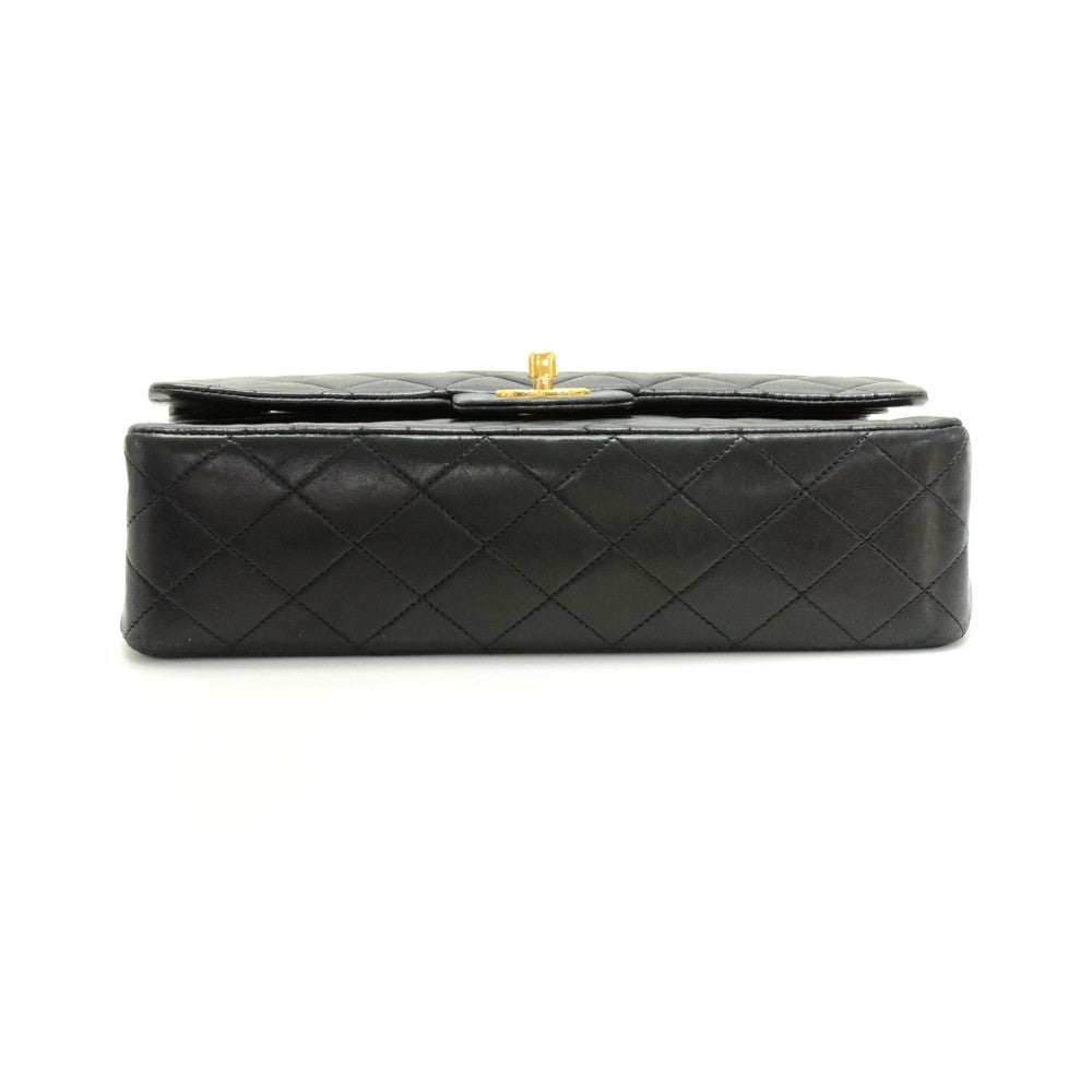 Chanel Double Flap Quilted Lambskin Leather Bag