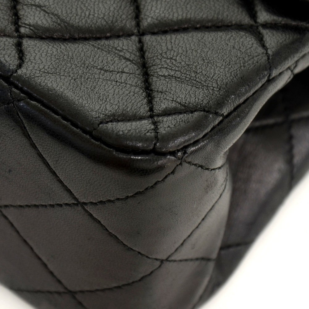 Chanel Double Flap Quilted Lambskin Leather Bag