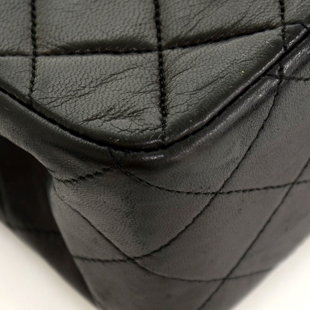 Chanel Double Flap Quilted Lambskin Leather Bag