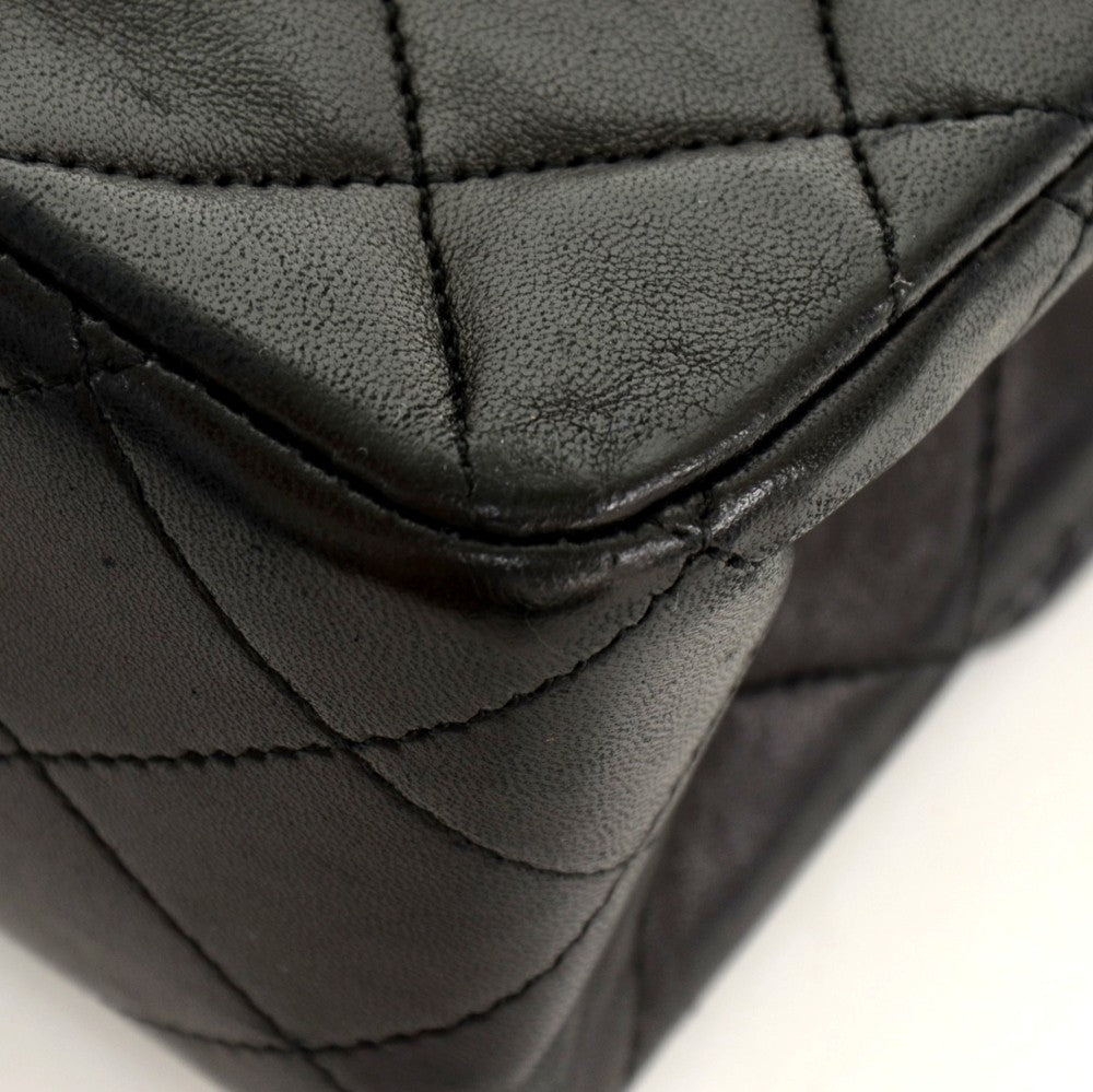 Chanel Double Flap Quilted Lambskin Leather Bag
