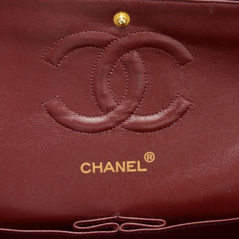 Chanel Double Flap Quilted Lambskin Leather Bag
