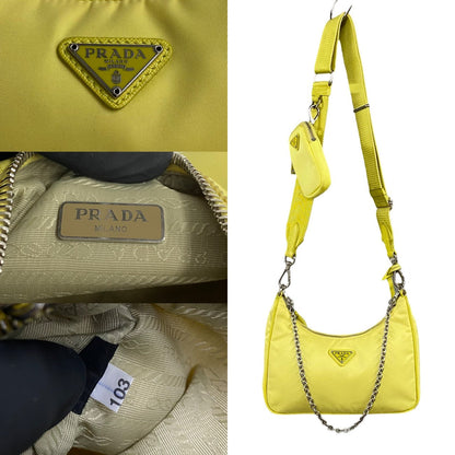 Prada Re-Edition Nylon Saffiano Leather Shoulder Bag