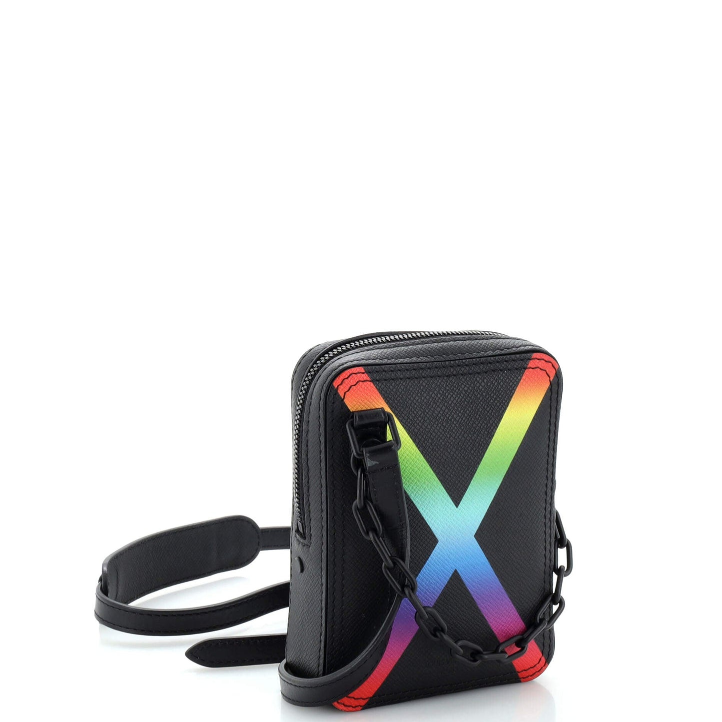 Louis Vuitton Danube Messenger Bag Rainbow Taiga Leather