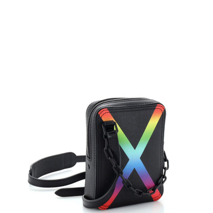 Louis Vuitton Danube Messenger Bag Rainbow Taiga Leather