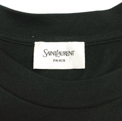 Saint Laurent Plain Crew Neck T-shirt Cotton Modal Top