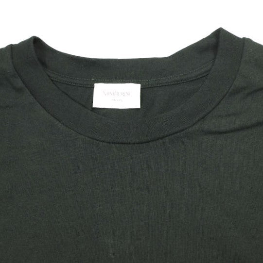 Saint Laurent Plain Crew Neck T-shirt Cotton Modal Top