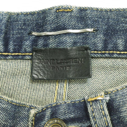 Saint Laurent D02 Whiskered Skinny Jeans Cotton Jeans