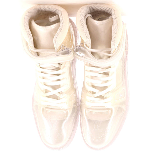 Louis Vuitton Men's LV Trainer High-Top Sneakers PVC