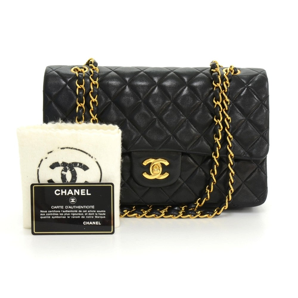 Chanel Double Flap Quilted Leather Bag