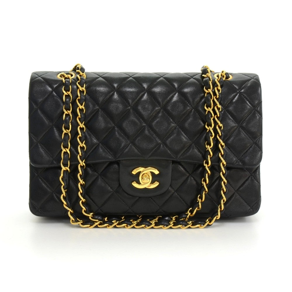 Chanel Double Flap Quilted Leather Bag