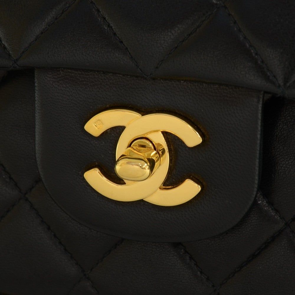 Chanel Double Flap Quilted Leather Bag