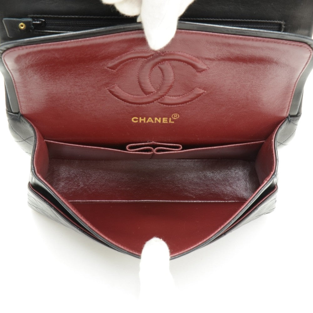 Chanel Double Flap Quilted Leather Bag