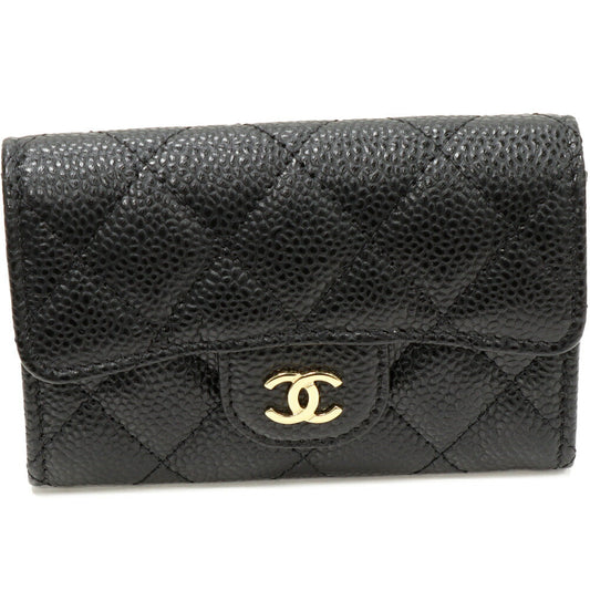 Chanel Card Case Caviar Leather Card Case