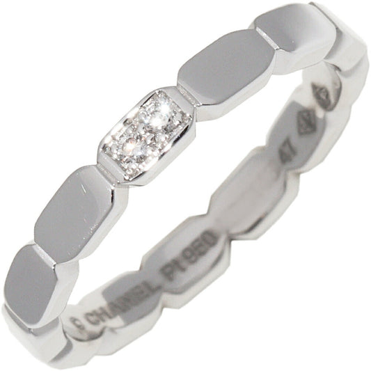 Chanel Première Promesse Pt950 Diamond Ring Size 7