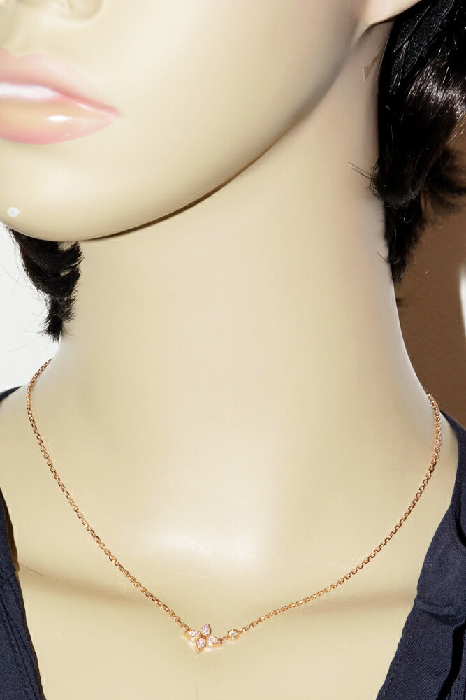 Louis Vuitton Idylle Blossom K18PG Diamond Necklace