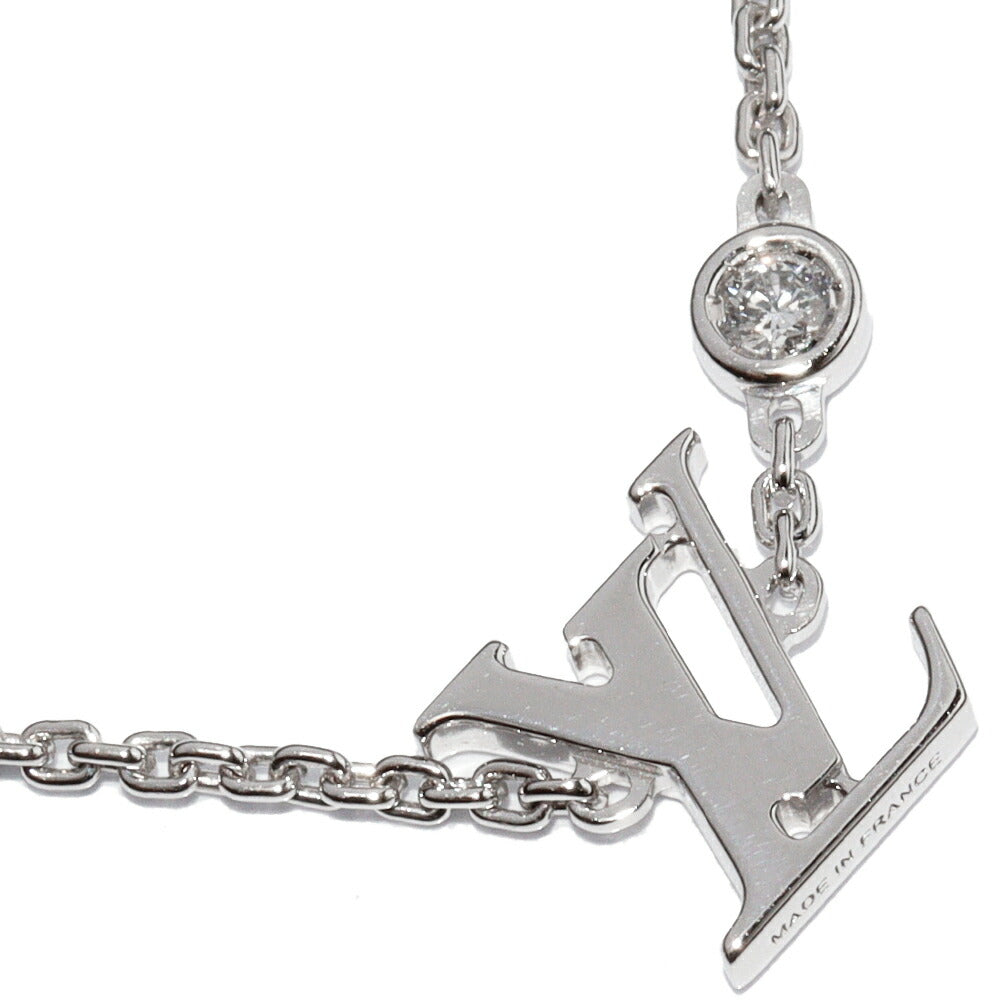 Louis Vuitton Idylle Blossom LV K18WG Diamond Necklace