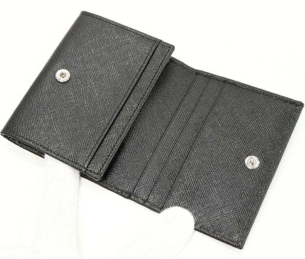 Prada Saffiano Calf 2way Coin Case Card Case