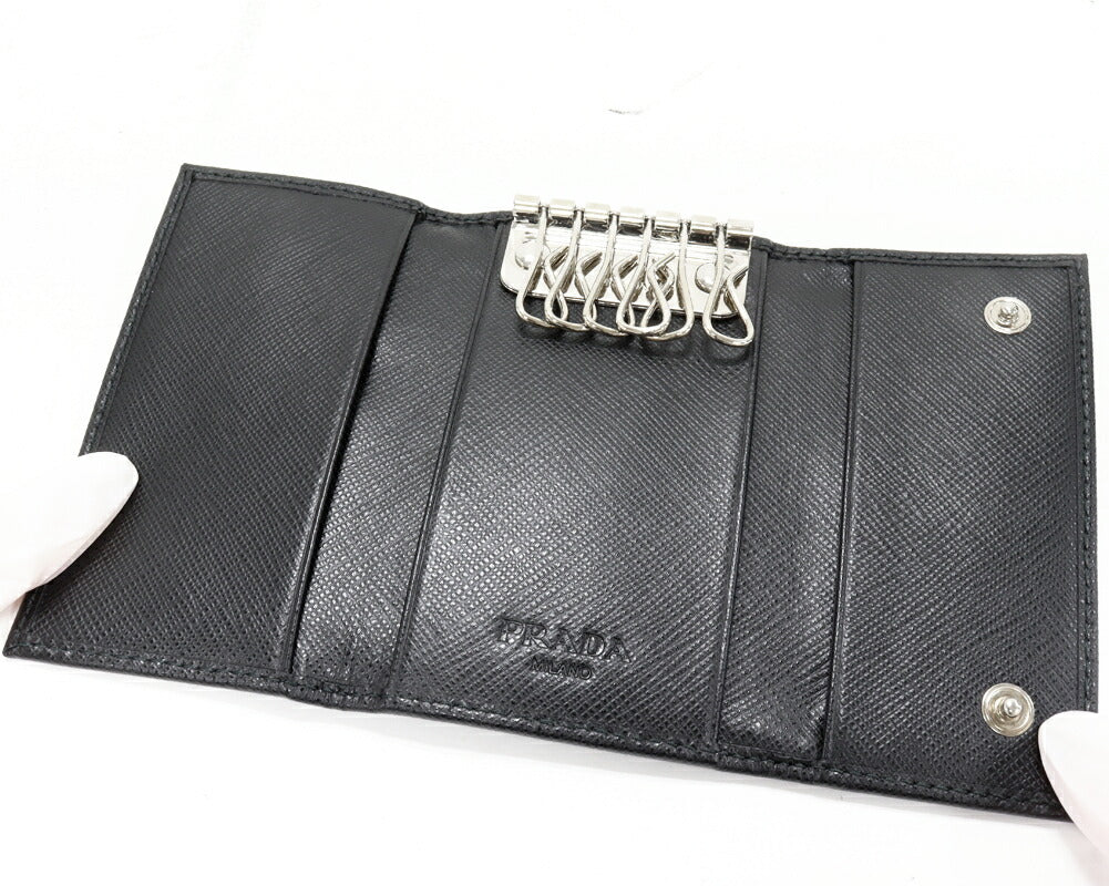 Prada Saffiano Calf 6 Key Case